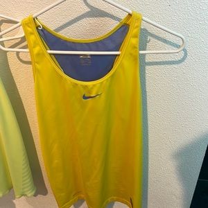 Womans Nike Pro Yellow Tank Top